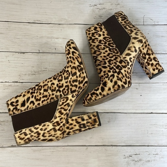 Sam Edelman Cheetah Print Heeled Ankle Bootie - Picture 6 of 15